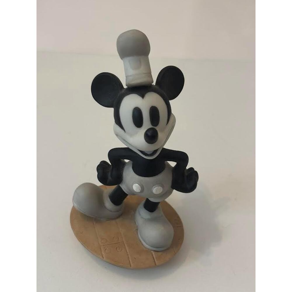 Ceramic Figurine of Vintage Disney's Mickey Mouse in Steamboat Willie Style